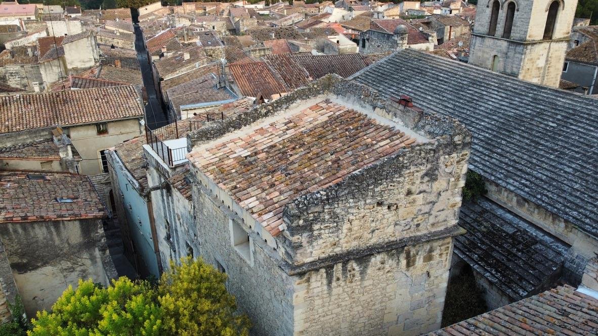 Vue sur les toitures du village depuis l'immeuble n°1